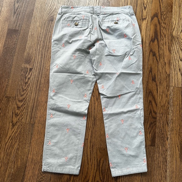 Old Navy embroidered lobster khakis, size 6 - Picture 3 of 5